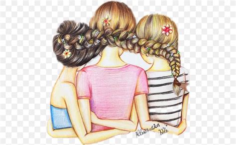 Together forever my sweet friend. Best Friends Forever Drawing Friendship Image Illustration, PNG, 499x504px, Watercolor, Cartoon ...