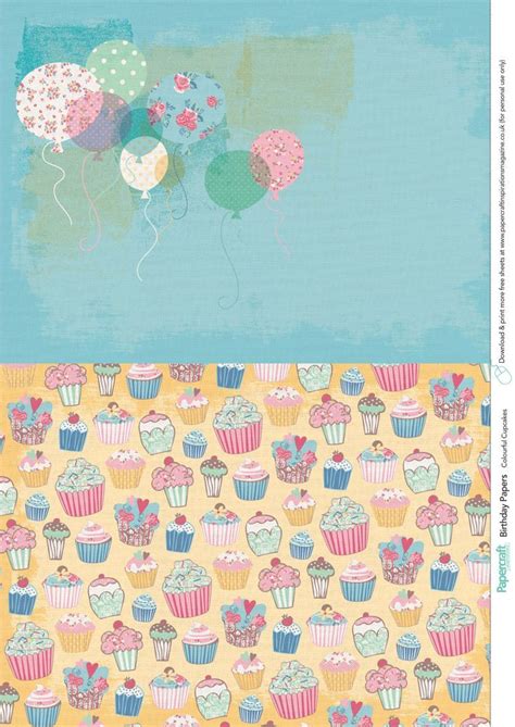 Birthday Free Printable Papers From Papercraft Inspirations 151 2019