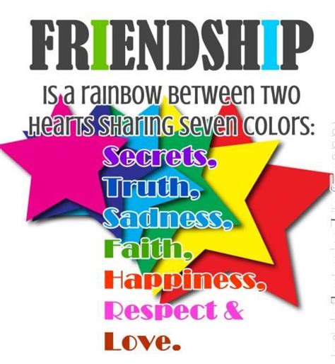 Friendship Is A Rainbow Between Two Hearts Pictures Photos And Images