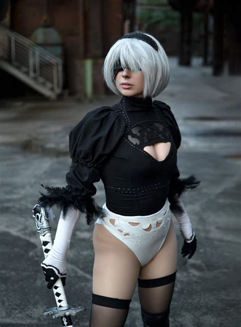 Kaine Wearing 2b Outfit [art By Ozkh6] R Nier