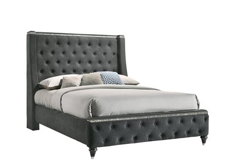 Brown Queen Size Panel Bed By Crown Mark Stanley B1600 Q Bed Buy Online On Ny Furniture Outlet