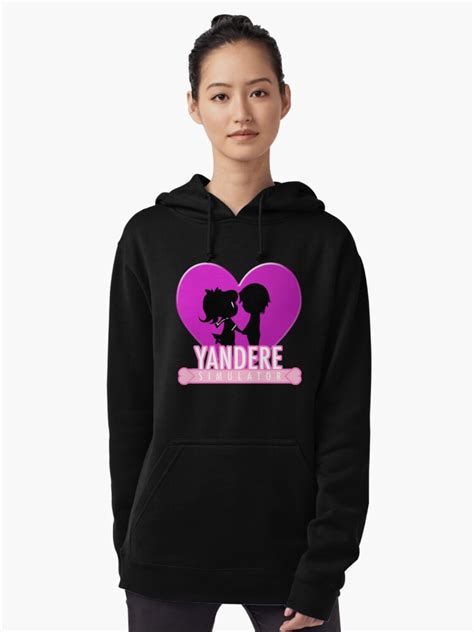 Yandere Simulator Yandere Love Print Pullover Hoodie By Xing7