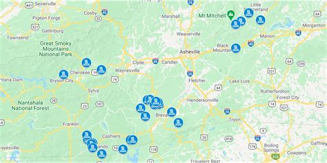 Map Of Waterfalls In Western Nc 30 Of The Best