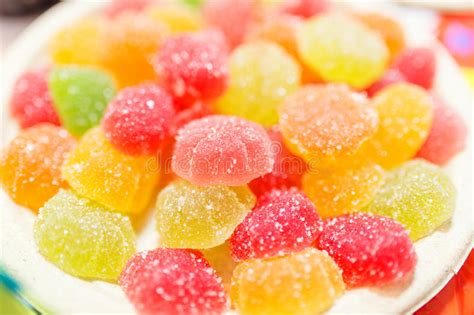 Different Colorful Candies Close Up Photo Stock Image Image Of