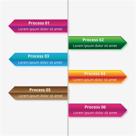 Timeline Illustration Vector Art Png Abstract Colorful Timeline With