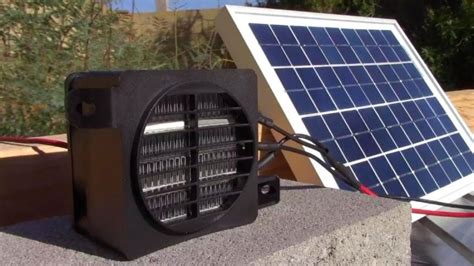 Solar Electric Air Heater 100w 12v 100w Solar Panel Runs It Pv