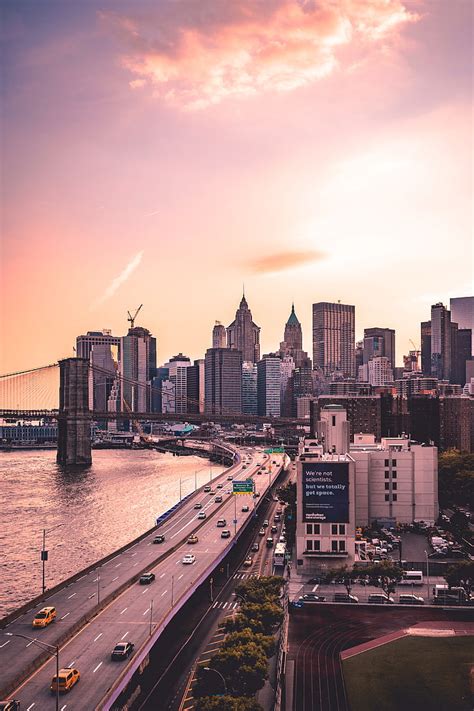 🔥 Free Download Hd Wallpaper Brooklyn New York Skyscrapers Bridge Road