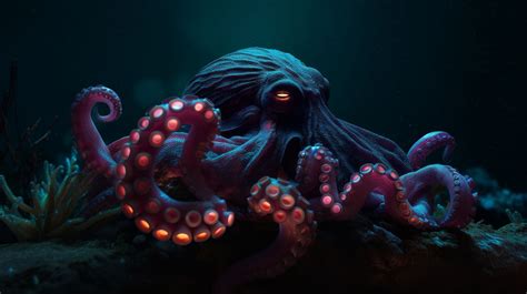 Dark Octopus Wallpaper Cave