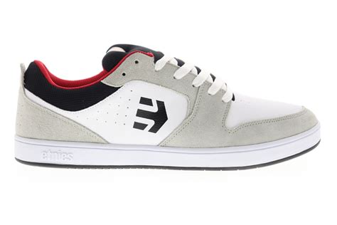 Etnies Verano Mens White Suede Low Top Lace Up Skate Sneakers Shoes