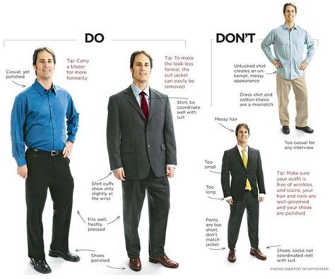 Dos And Donts For Men Found Via Nyu Wasserman Center For Career