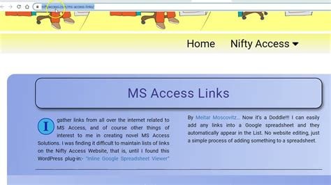 Inserting An Un Furling Link In Access World Forum Post Nifty Access