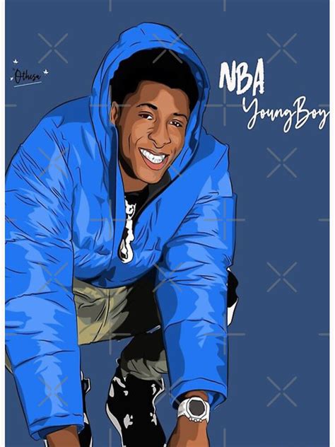 Nba Youngboy Sticker For Sale By Nanystarart Redbubble