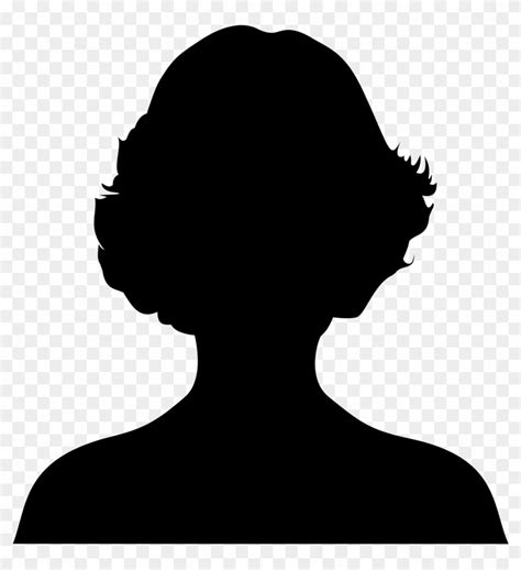 Open Female Front Face Silhouette Hd Png Download 2000x2000
