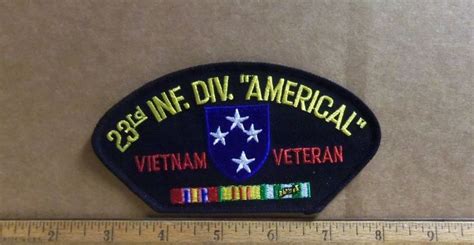 Us Army 23rd Infantry Division Americal Vietnam Veteran Embroidered