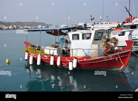 Fishing Boat In Harbour Zakynthos Town Zakynthos Ionian Islands