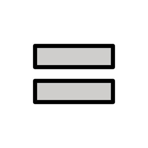🟰 Heavy Equals Sign Emoji Equal Emoji Equals Emoji Equality Emoji