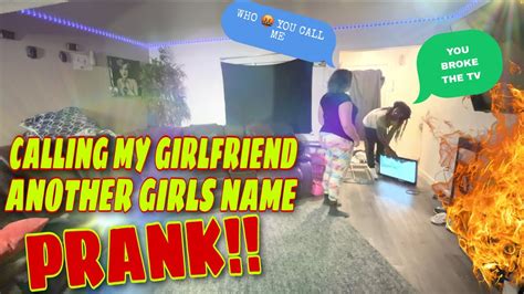 Calling My Girlfriend Another Girls Name Prank Gone Wrong😱 Youtube