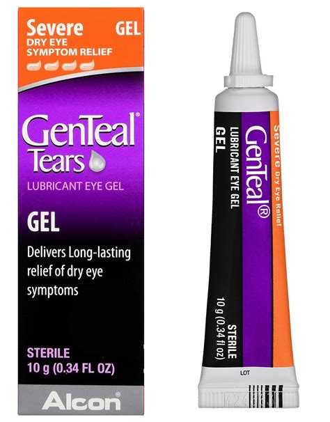 Genteal Tears Severe Dry Eye Lubricant Gel Ingredients Explained