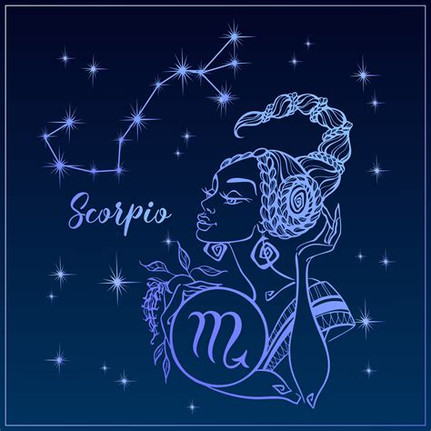 Signe Du Zodiaque Scorpion Comme Une Belle Fille La Constellation Du Scorpion Ciel De Nuit