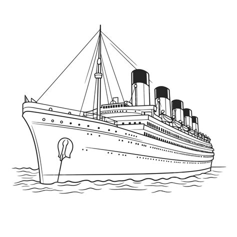 Titanic Ship Outline