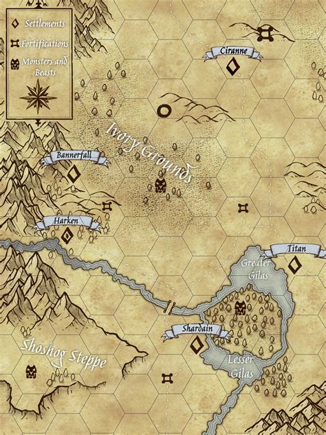 The Western Great Plains Map For My Dnd Campaign Rinkarnate