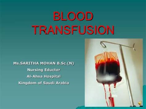 Ppt Blood Transfusion Powerpoint Presentation Free Download Id4301197