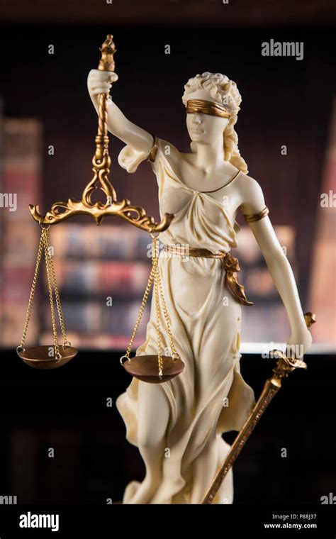 God Of Law Statue Of Lady Justice Stock Photo Alamy