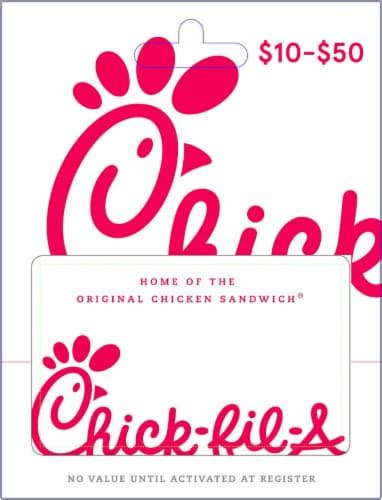 Chick Fil A Gift Card Activate And Add Value After Pickup