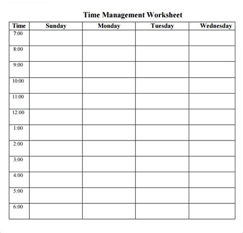 10 Best Images Of Printable Time Management Log Time Management Log