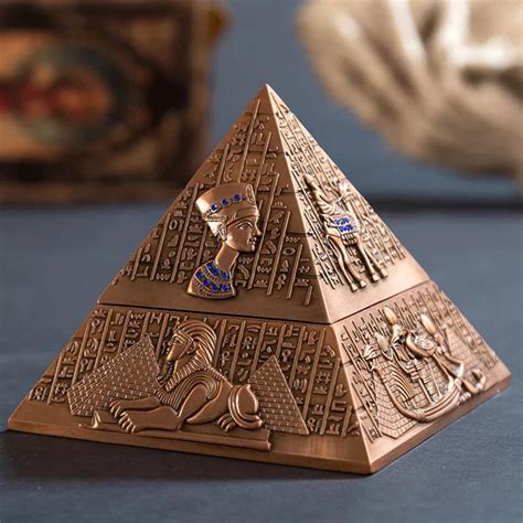 Carved Egyptian Pyramid Ashtray Vintage Home Decor Etsy