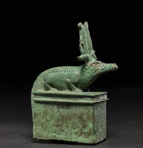 Mothcosmia Bronze Figure Of Sobek This Solid Cast Figure Depicts