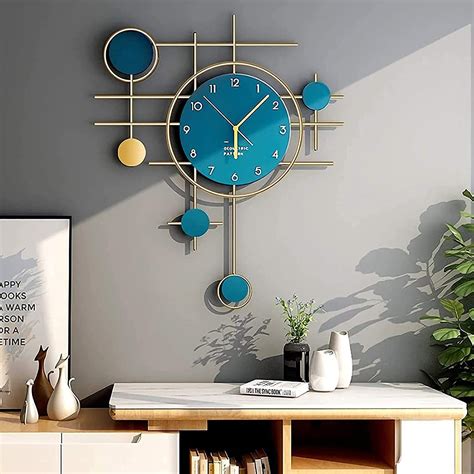 Buy Fuuuur Modern Wall Clock Large Decorative Clock Mid Century