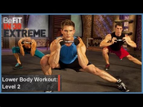 First lower body workout of 2014 is here! Lower Body Workout | Level 2- BeFit in 30 Extreme - YouTube