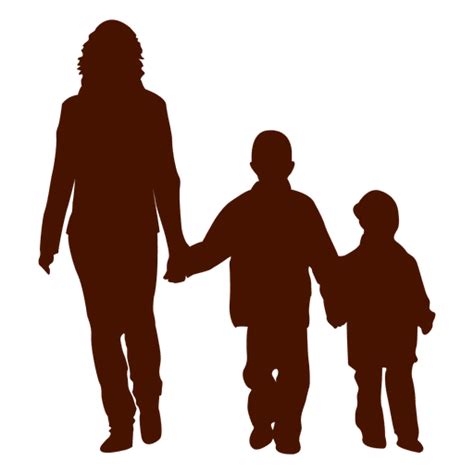 Mother Child Silhouette Clip Art Mom Vector Png Download 512512