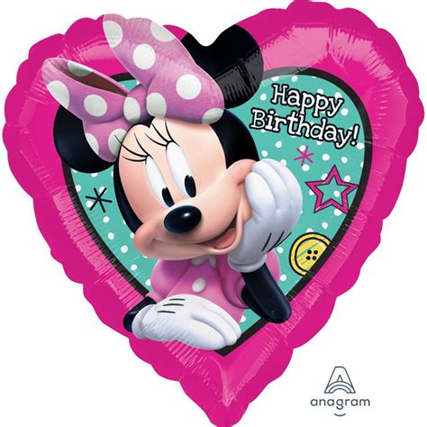 Minnie Mouse Happy Helpers Bday Foil Balloon Happy Birthday Foil