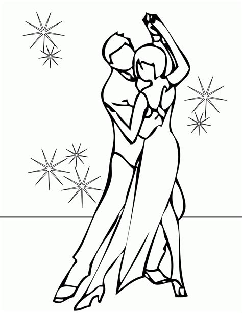 Printable Dance Coloring Pages