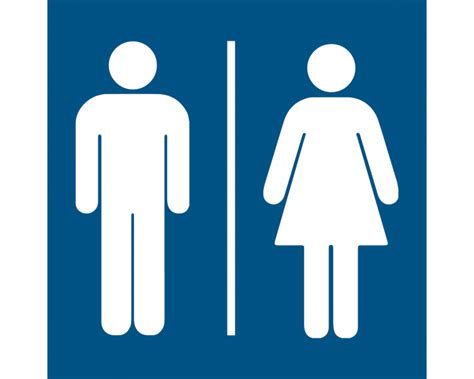 Men S And Women S Restroom Sign 200 200 Mm