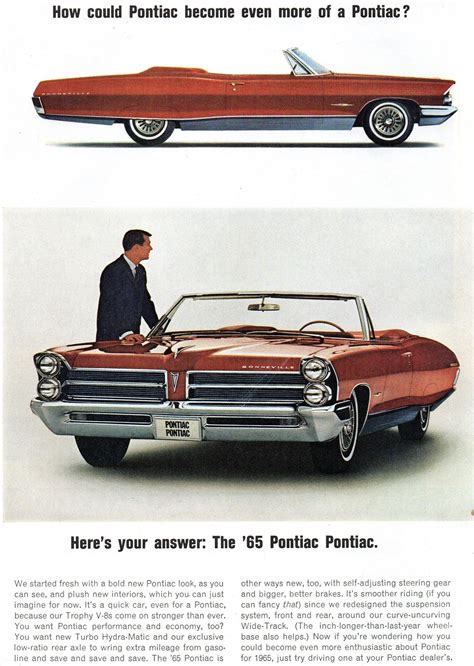 1965 Pontiac Bonneville Convertible And Tempest 2 Door Hardtop Page 1 Usa