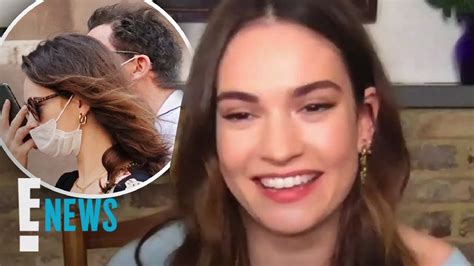 Lily James Makes First Tv Appearance Since Dominic West Drama E News Youtube