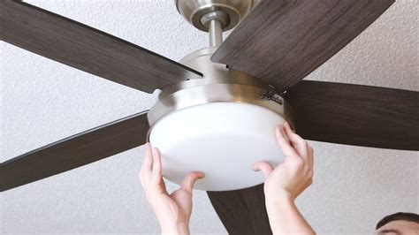 Ceiling fans are heavy, so they require support while you attach the wires. 7 Photos How To Install Hunter Ceiling Fan Without Light ...