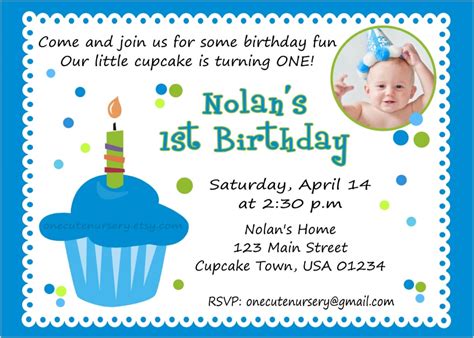 Enjoy 20% off first birthday invitations. Baby Boy First Birthday Invitations