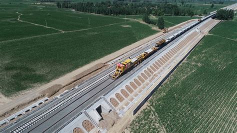 Datong Zhangjiakou High Speed Railway Under Construction In N Chinas