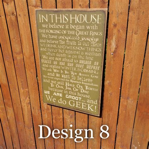 Custom Carved Wooden Sign In This House We Believe In Etsy