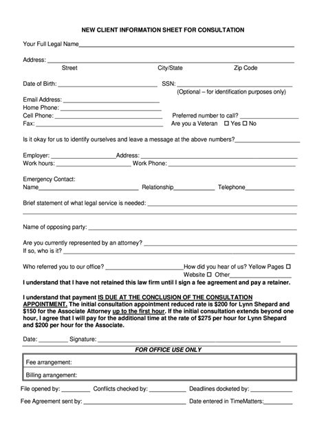 Printable Client Consultation Form Fill Out And Sign Online Dochub