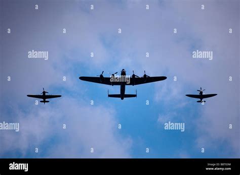 The Battle Of Britain Memorial Flight Stock Photo Alamy