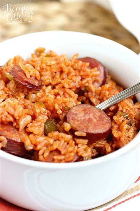 One Pot Sausage And Red Rice Recipe Creole Recipes Jambalaya