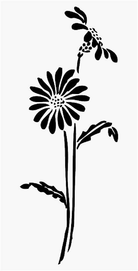 Silhouette Daisy Flower Svg Free Svg Png Eps Dxf File
