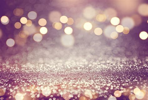 Pink Or Purple Glitter And Gold Lights Bokeh Background Defocused