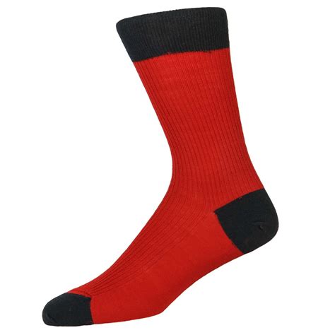 Red Navy Mid Calf Richmond Sock Mens Country Clothing Cordings