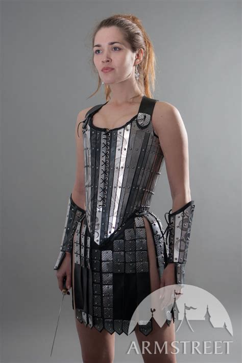 Fantasy Stainless Full Women's Lady-Warrior Armor Set for sale